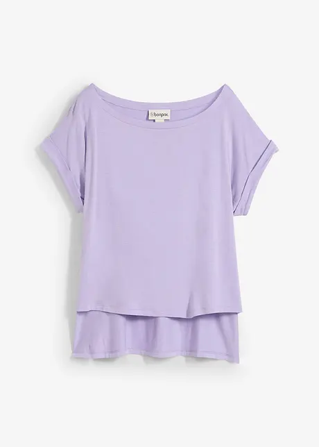 Oversized shirt van vloeiende viscose, bonprix