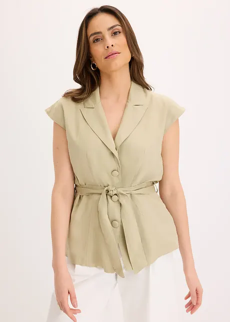 Mouwloze blazer van lyocell, bonprix