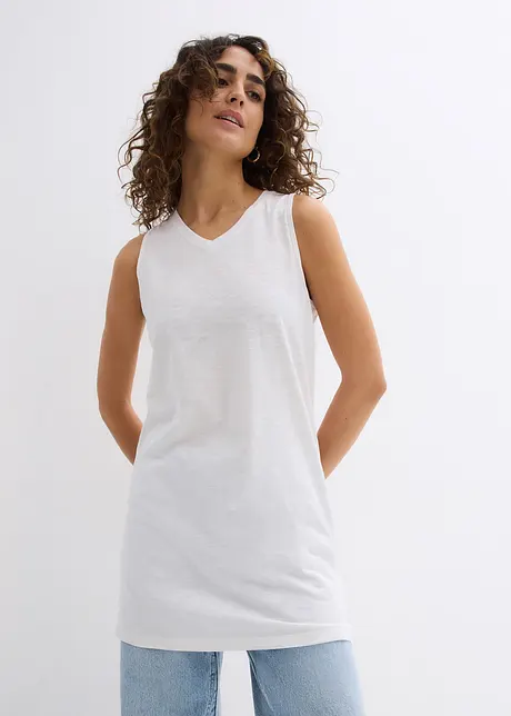 Long top van puur biologisch katoen, ( set van 2), bonprix