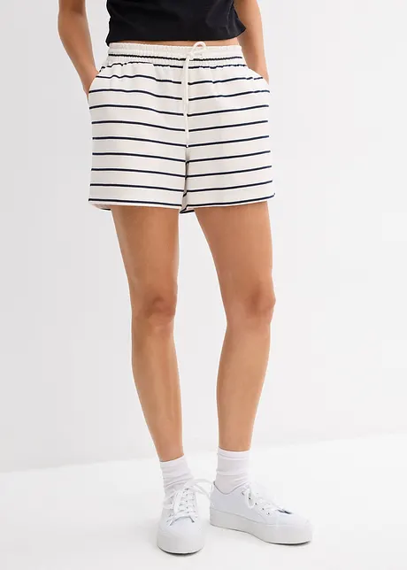 Sweat short in een katoen-wolmix, bonprix