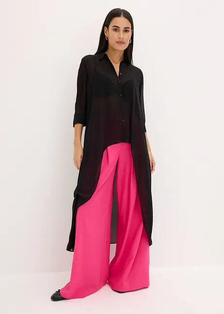 Chiffon blouse met volants, bonprix
