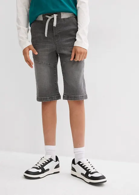 Jongens jeans stretch bermuda, bonprix