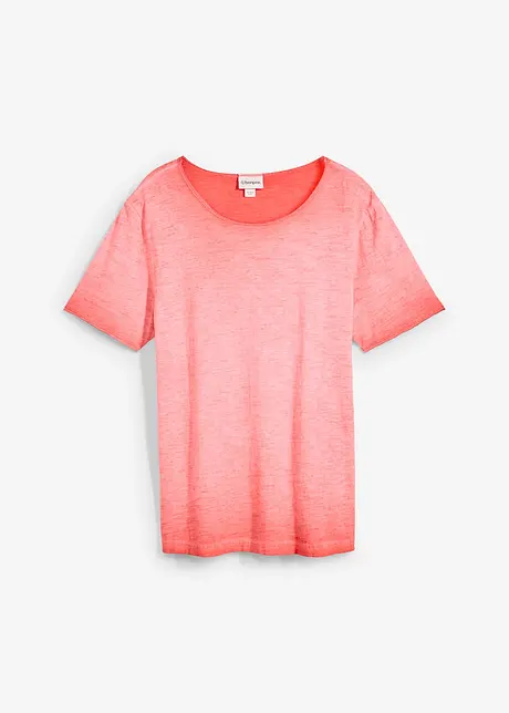 T-shirt van biologisch katoen in washed out look, bonprix