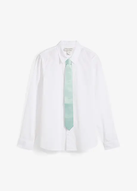 Overhemd met lange mouwen en stropdas (2-dlg. set), bonprix