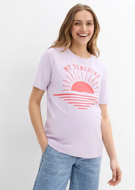 2-in-1 zwangerschaps- en borstvoedingsshirt van biologisch katoen, bonprix
