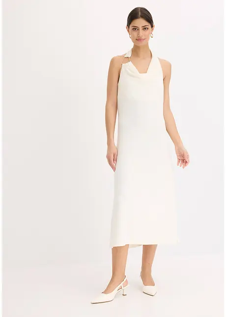Midi jurk met decoratief metalen detail, bonprix
