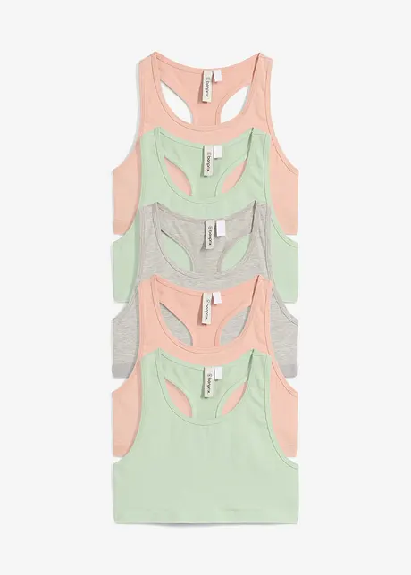 Bralette met biologisch katoen (set van 5), bonprix