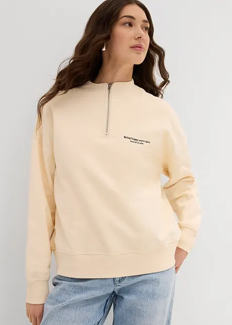 Oversized sweater van puur biologisch katoen, bonprix