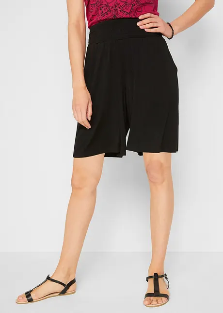 Wijde jersey bermuda in een viscosemix, bonprix