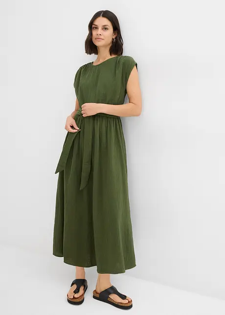 Midi jurk van katoen, bonprix