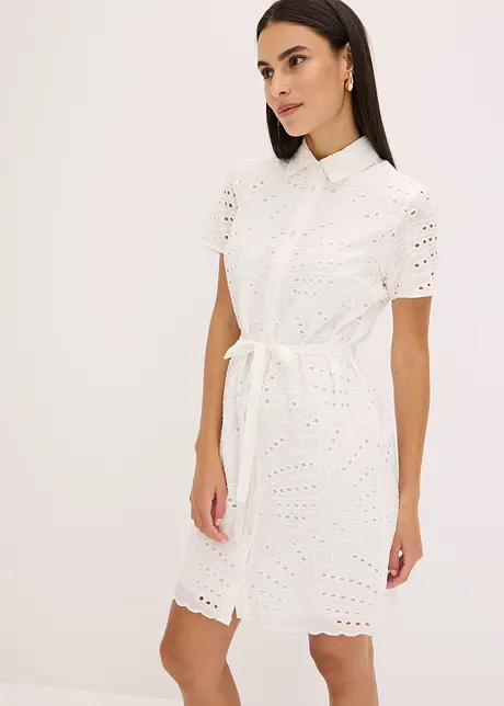 Overhemdjurk met broderie anglaise, bonprix