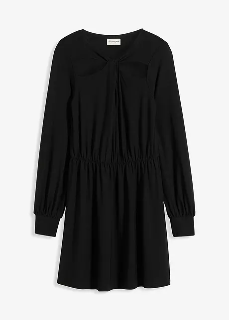 Jersey jurk met cut-outs, bonprix