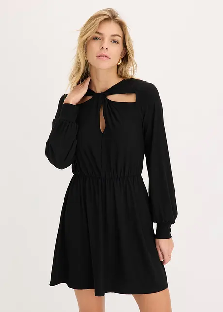 Jersey jurk met cut-outs, bonprix