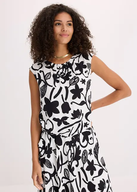 Korte blousetop van soepele viscose, bonprix