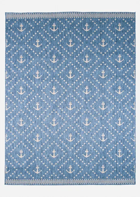 Binnen- en buitenkleed met met anker patroon, bonprix