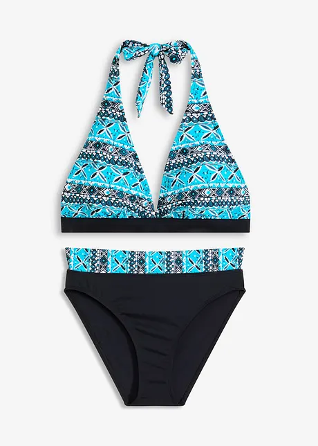 Halter bikini (2-dlg. set) met gerecycled polyamide, bonprix