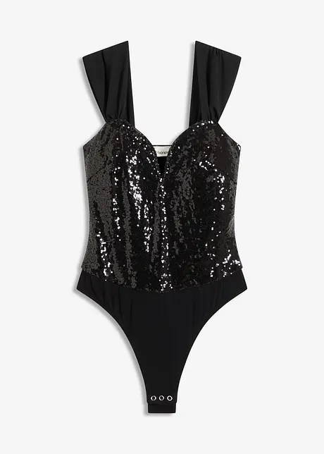 Body met pailletten, bonprix