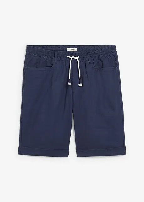 Instap bermuda van linnenmix, regular fit, bonprix