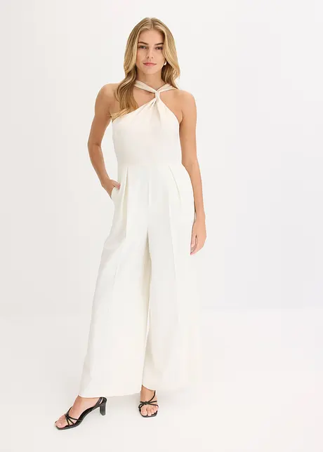 Jumpsuit met satijn, bonprix