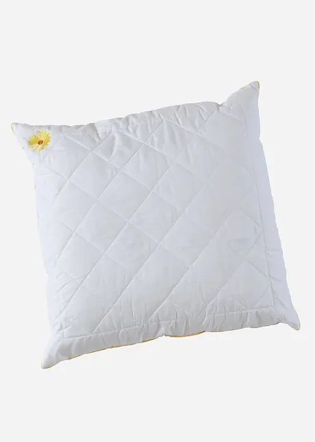 Donzen Touch kussen met geborduurde bloem, bonprix