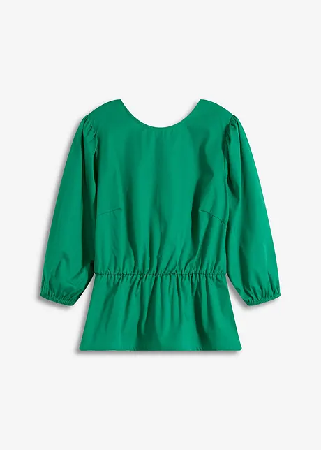 Blouse met pofmouwen en diep uitgesneden achterkant, bonprix