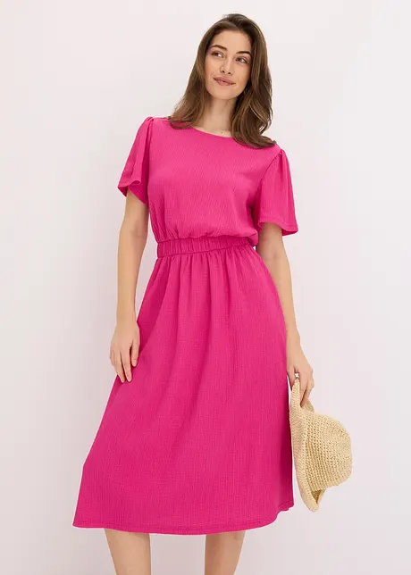 Jersey jurk van luchtige crêpe, bonprix