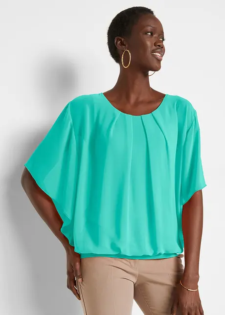 Chiffon blouse met ondershirt, bonprix