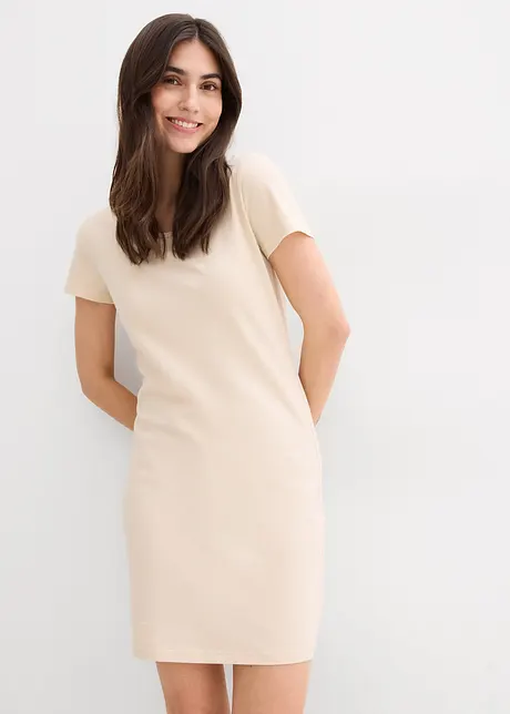 Jersey jurk met biologisch katoen en stretch, bonprix