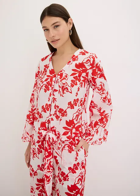 Gedessineerde blouse van puur katoen, bonprix