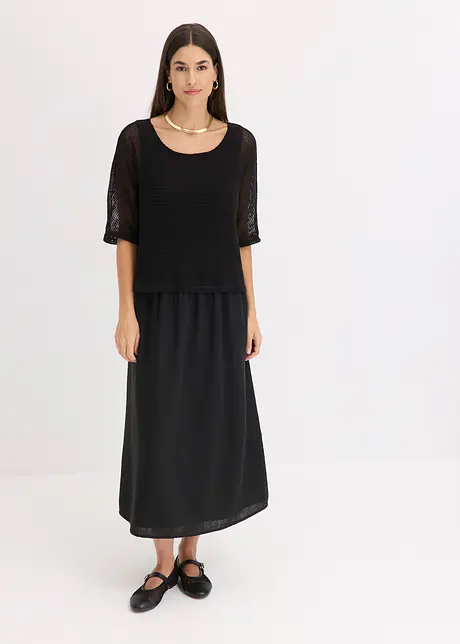 Jurk in 2-in-1 look, bonprix