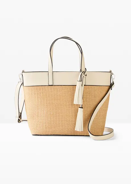 Shopper in een rieten look, bonprix