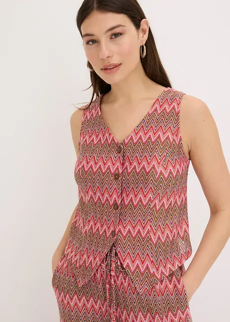 Gilet met gehaakte look, bonprix