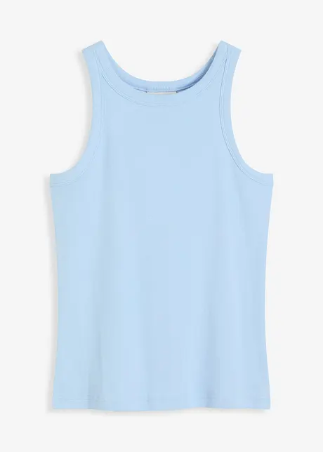 Geribde tanktop van biologisch katoen, bonprix
