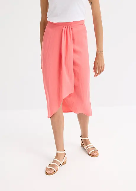 Midirok van lichte crèpe, bonprix