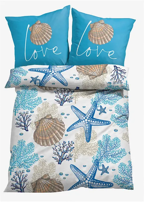 Dekbedovertrek met maritiem dessin, bonprix