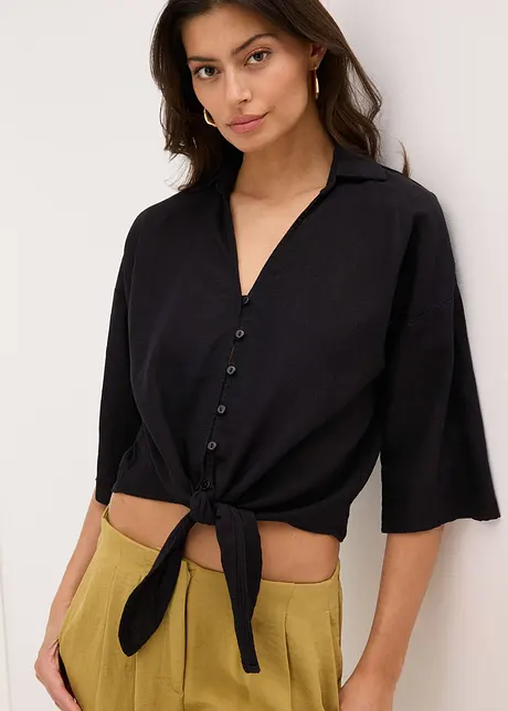 Linnen blouse, bonprix