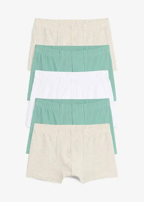 Boxershort met biologisch katoen (set van 5), bonprix