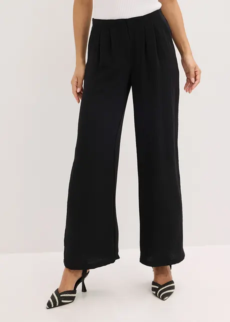 Getextureerde broek, bonprix