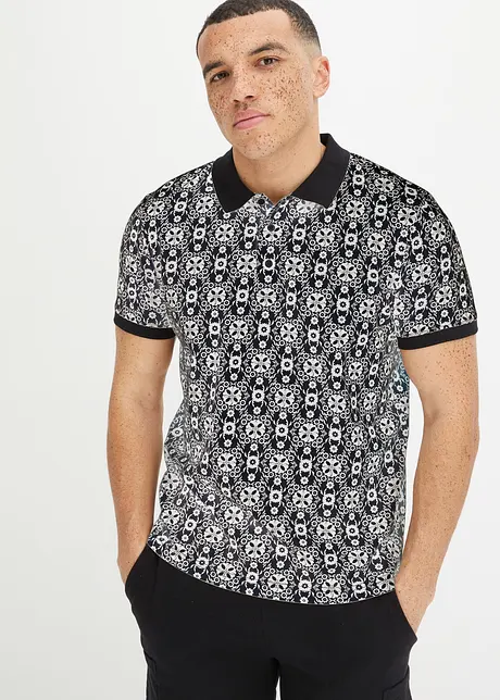 Poloshirt met korte mouwen van biologisch katoen, bonprix