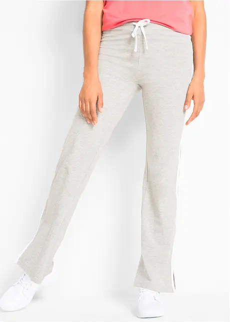 Jersey broek van katoen met stretch (set van 2), bonprix