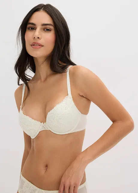 Push up bh met fijn kant (set van 3), bonprix