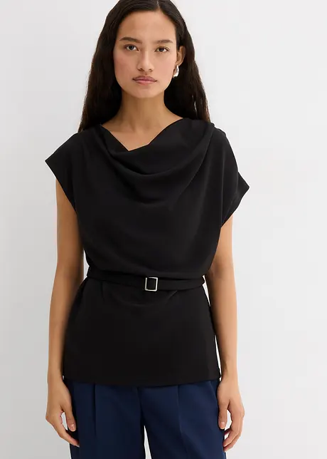 Top in gestructureerde crêpe, bonprix