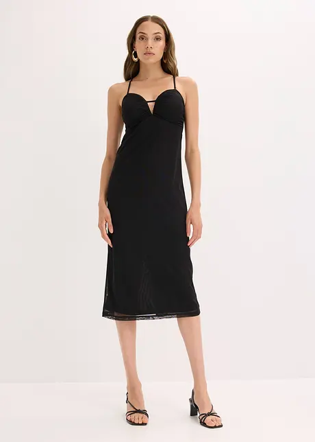 Maxi jurk met diep decolleté, bonprix