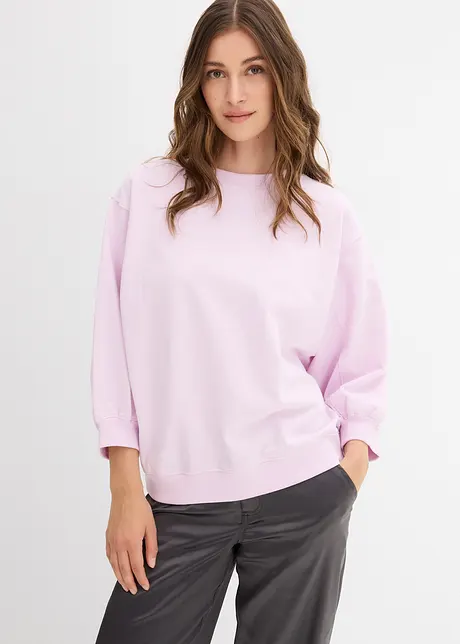 Oversized sweater van katoen, bonprix