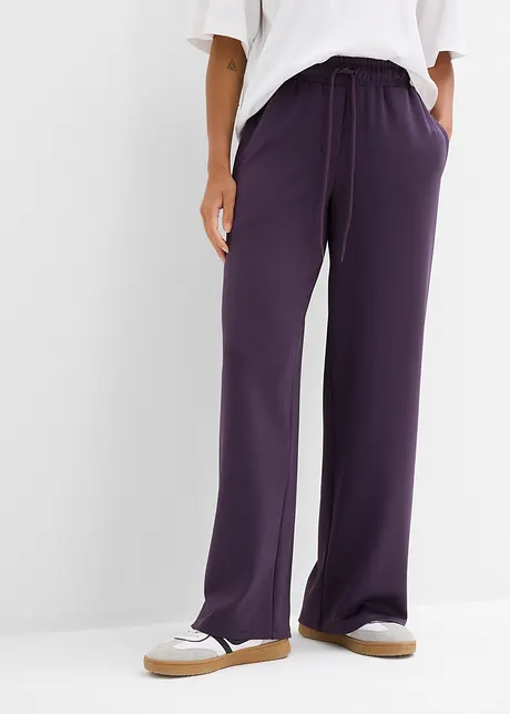 Jersey broek van stevige interlock, bonprix