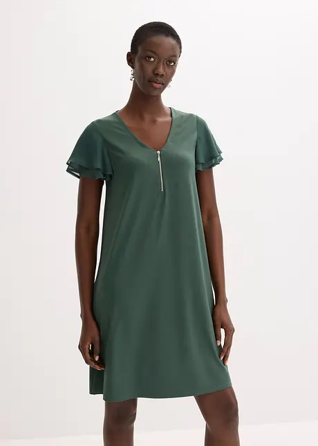 Shirtjurk met chiffon mouwen, bonprix