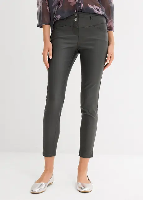 Stretch broek met glanseffect, bonprix