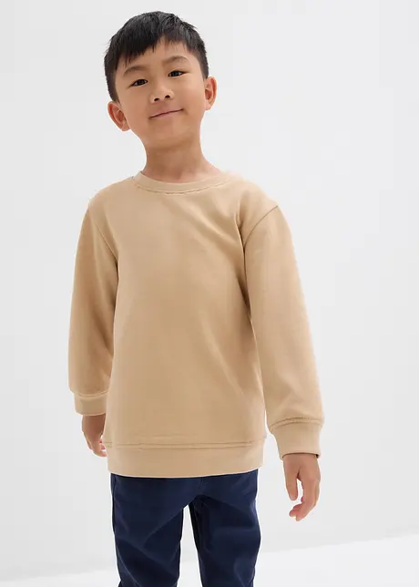 Sweater van zachte katoenmix (set van 2), bonprix