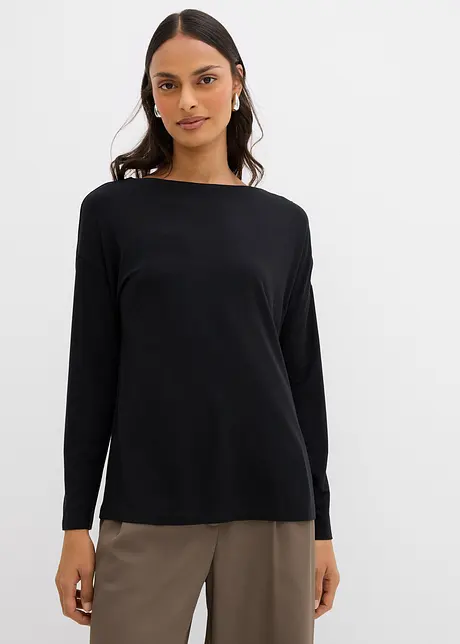 Longsleeve van viscosemix, bonprix