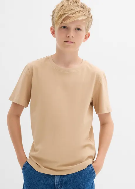 T-shirt van biologisch katoen (set van 3), bonprix